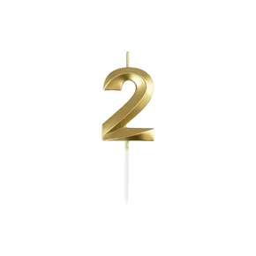 Sviečka číslo 2 – zlatá